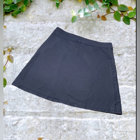 REI Blue Faux Wrap Mini Skirt sz Medium - Picture 2 of 5